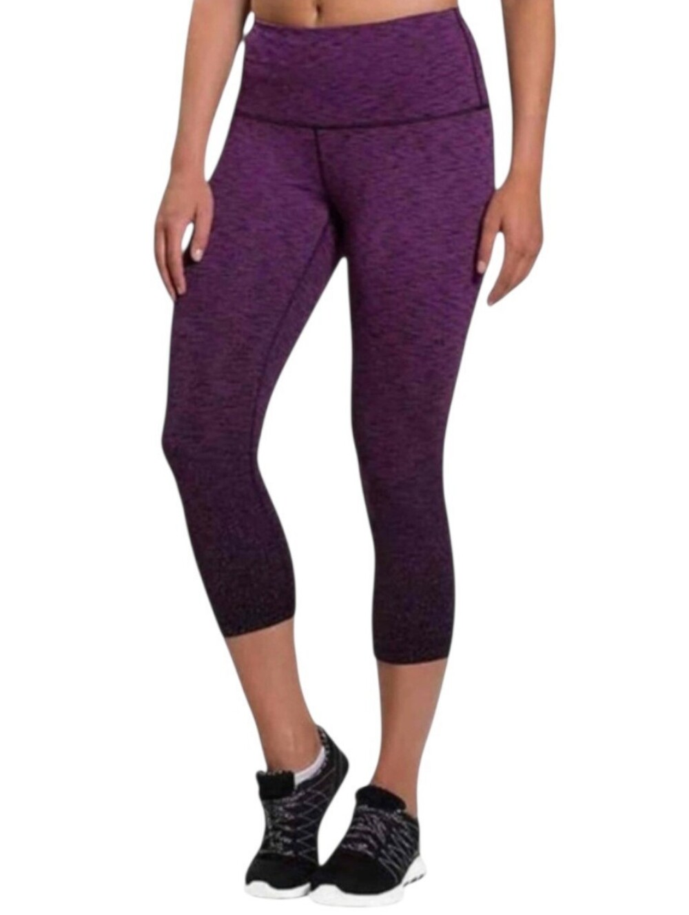 NWT Kirkland Signature Ladies Active Crop Tight Leggings Purple Size Small